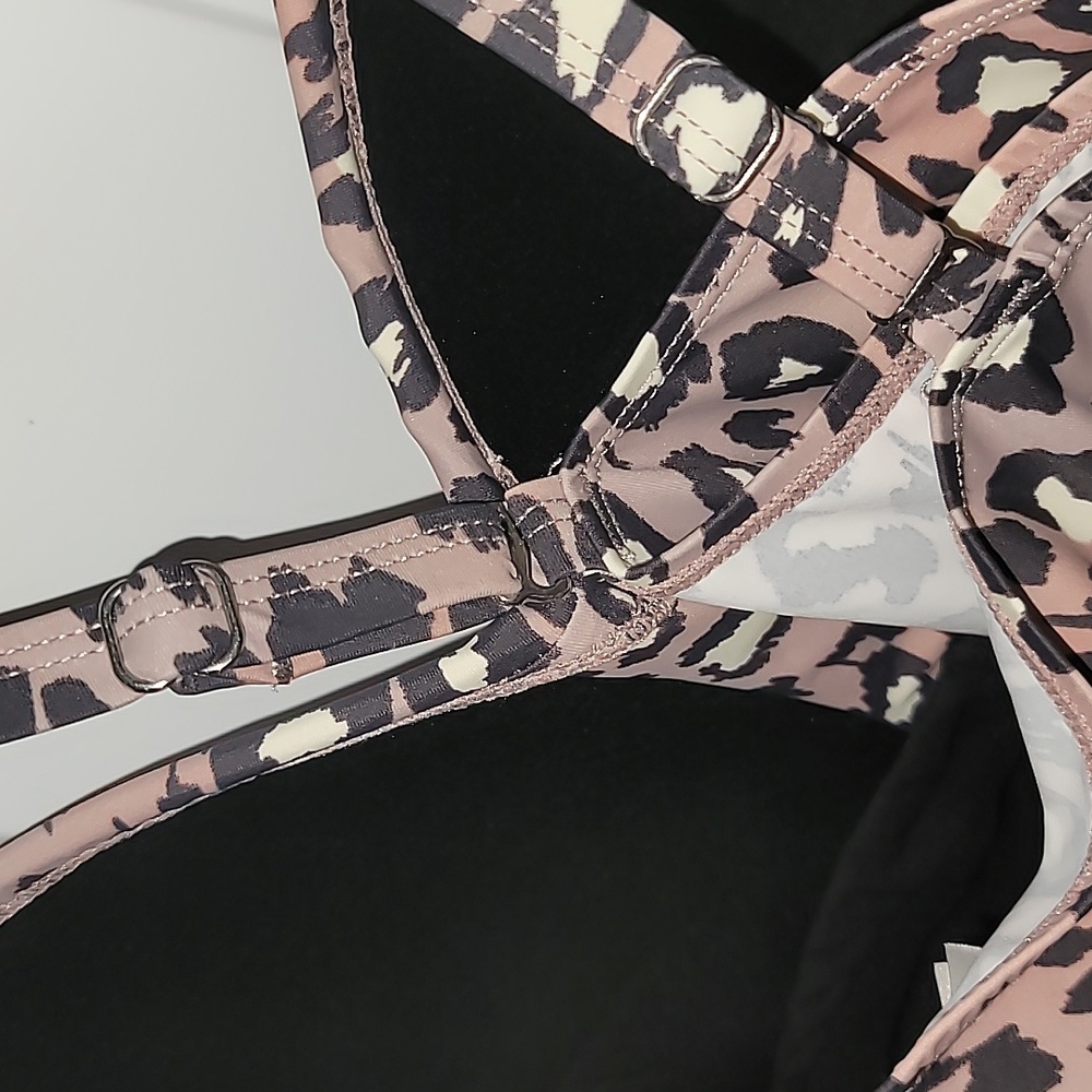G.I.L.I. Pink and Black Bustier Peplum Swim Tankini - Picture 8 of 8
